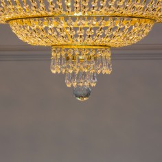 Malvern Crystal Ceiling Chandelier Gold