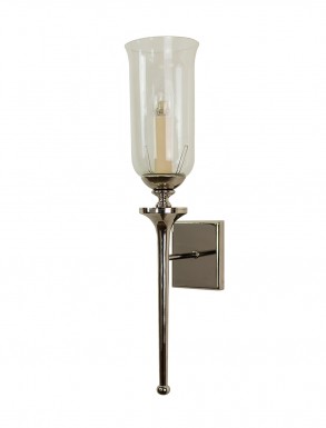 Nickel Tulip Bathroom Wall Light IP44