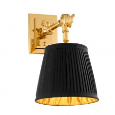 Wall Lamp Wentworth Single with Black Shade