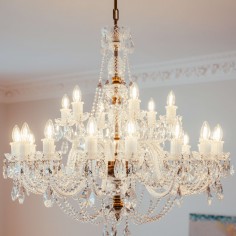 Balmoral Large Crystal Chandelier Regency