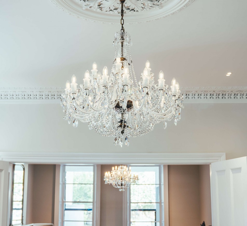 Balmoral Large Crystal Chandelier Regency