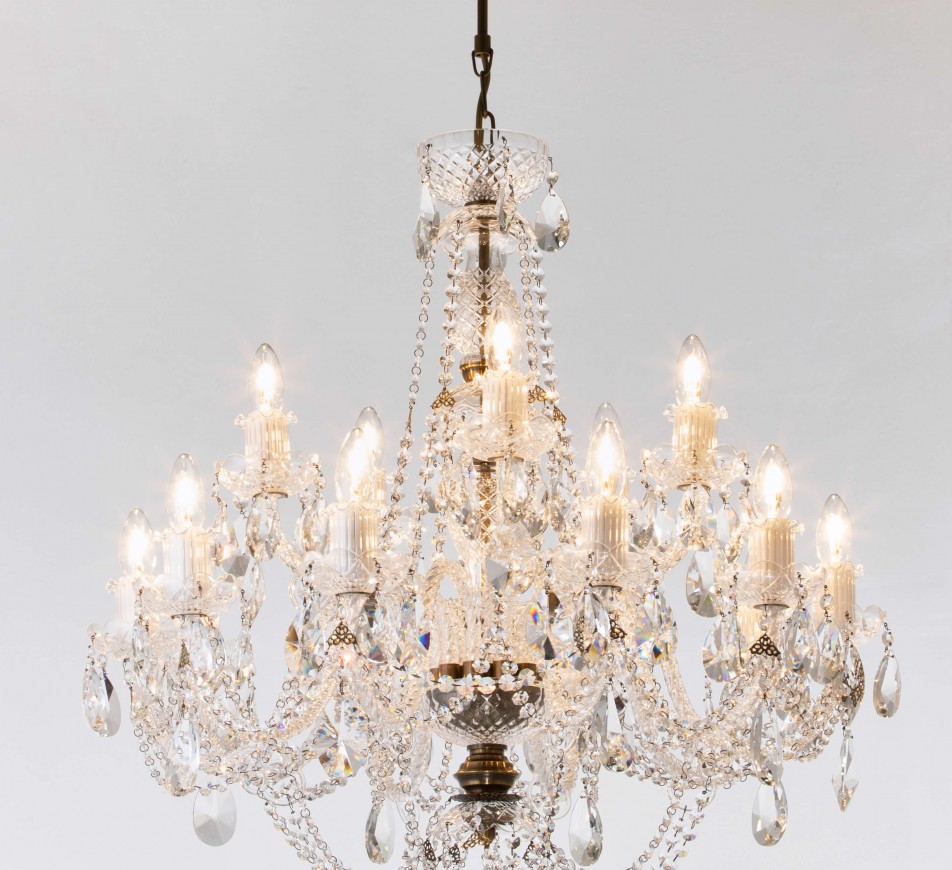 Balmoral Crystal Candelier Medium Regency Chandeliers