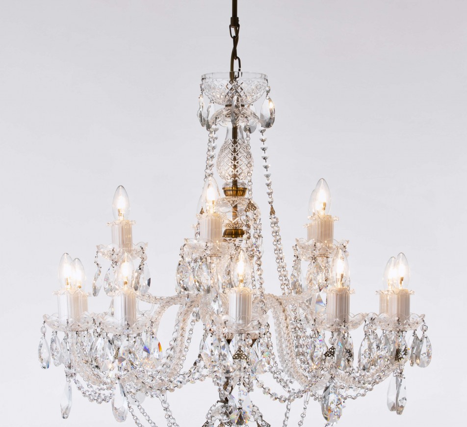 Balmoral Crystal Candelier Medium Regency Chandeliers