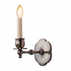 Scallop Brass Wall Light with a shade