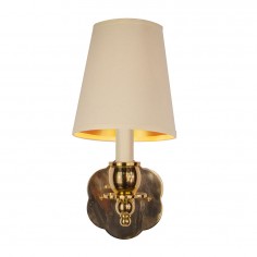 Blossom Brass Sconce with a shade