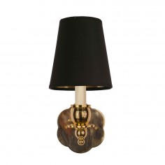 Blossom Brass Sconce with a shade