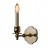 Scallop Brass Sconce with a shade