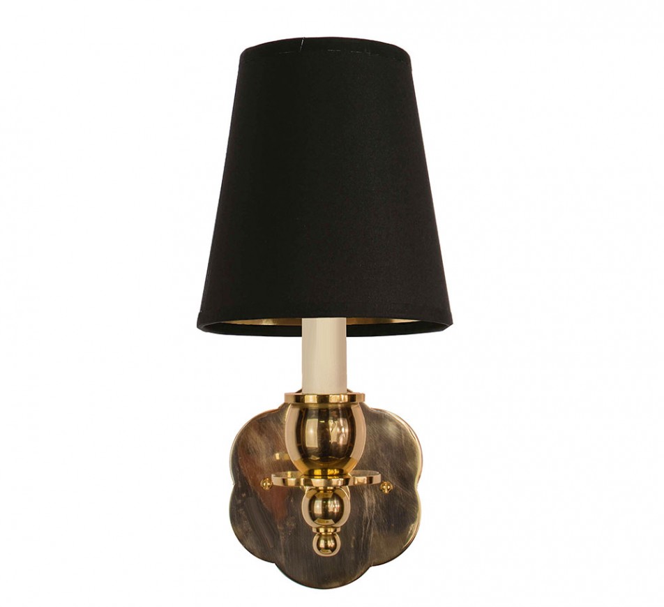 Blossom Brass Sconce with a shade