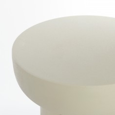 Vintara Cream Side Table - Mid Century Elegance