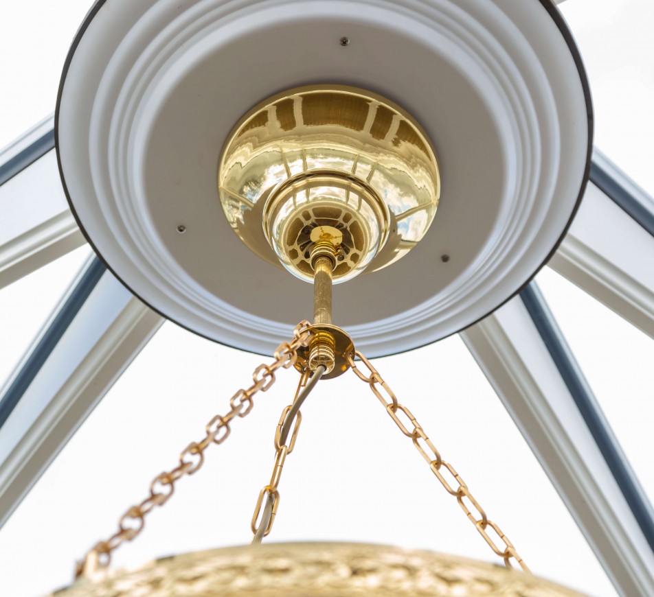 Custom Cascading Crystal Staircase Chandelier