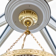 Custom Cascading Crystal Staircase Chandelier