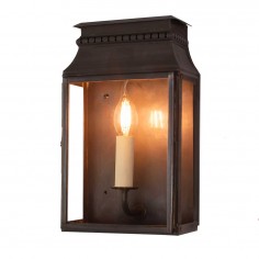 Tivoli Wall Lantern Small Dark Antique Brass