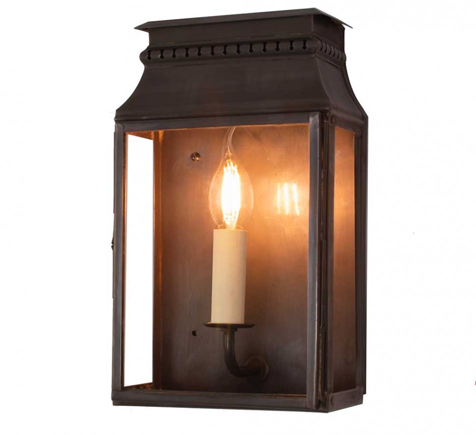 Tivoli Wall Lantern Small Dark Antique Brass