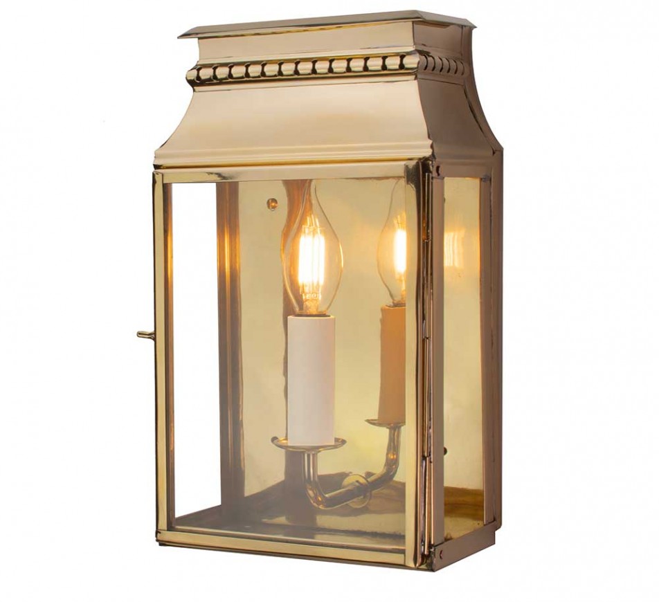 Tivoli Wall Lantern Small Polished Brass Lacquered