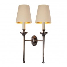 Granham Twin Wall Sconce with Shades