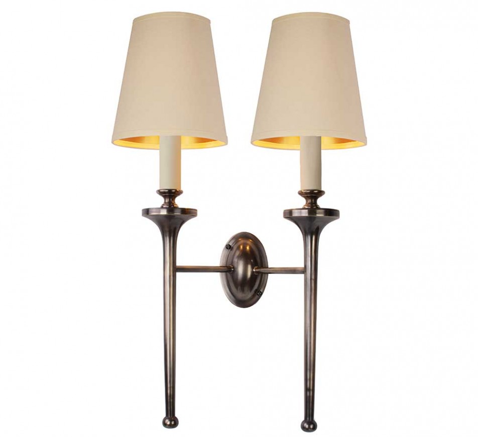 Granham Twin Wall Sconce with Shades