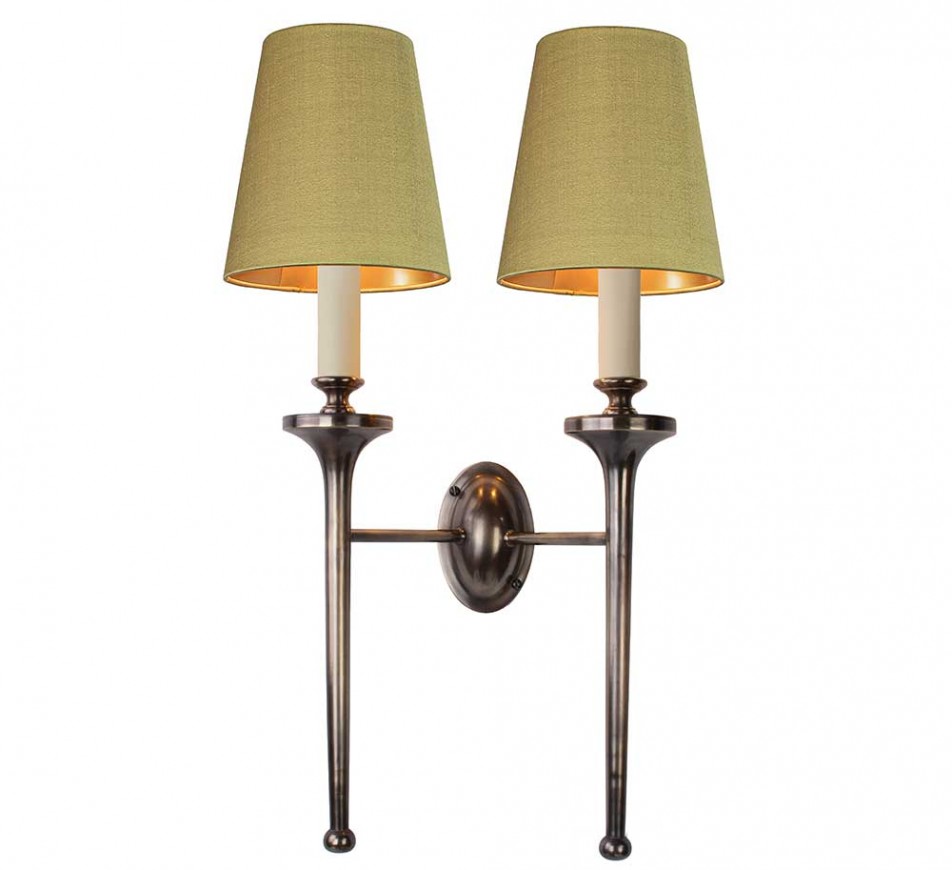 Granham Twin Wall Sconce with Shades