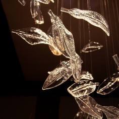 Feathers in the wind Bespoke Lighting Arrangment