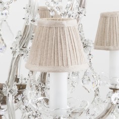 Wellington Large Crystal Chandelier with shades