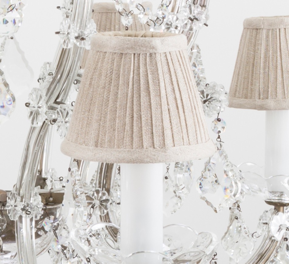 Wellington Large Crystal Chandelier with shades