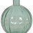 Ribbed Glass Vase Light Green with lamp attachment