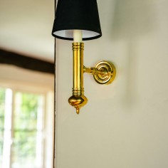 Cheltenham Wall Light with Black Shade