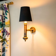 Cheltenham Wall Light with Black Shade Black Shade