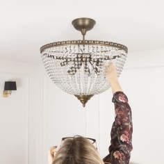 Bath Crystal Chandelier