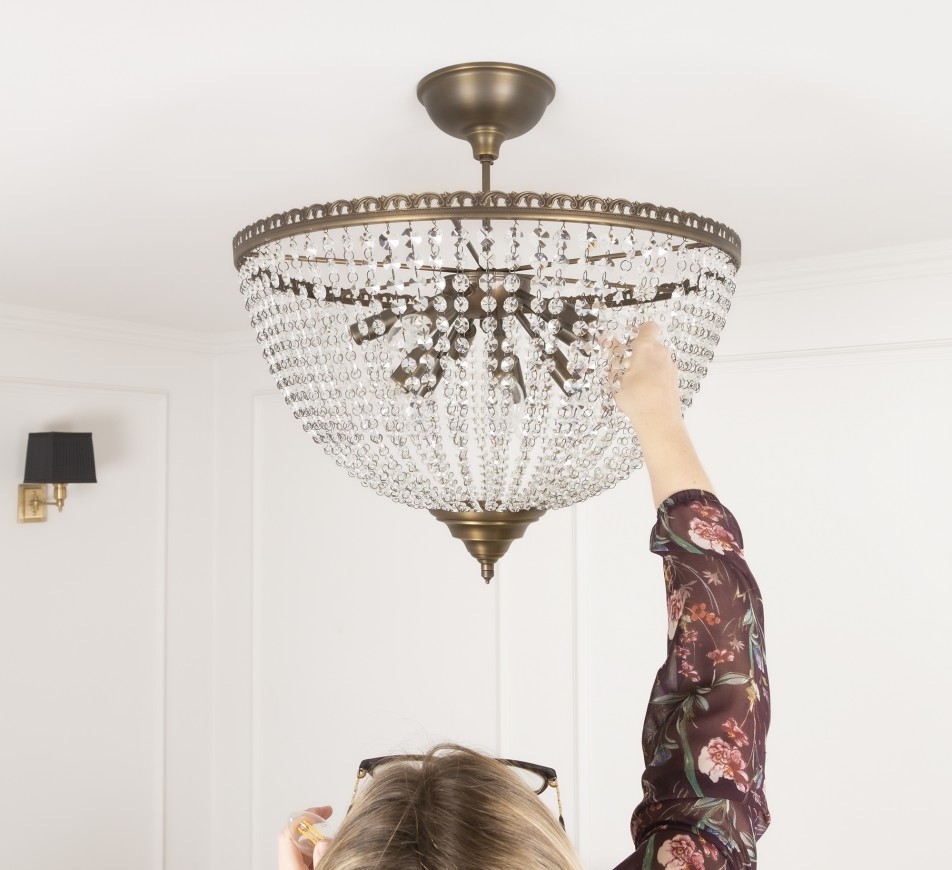 Bath Crystal Chandelier