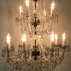 Georgian Chandelier Belgravia 2 tiers, Large