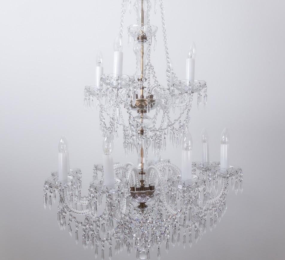 Georgian Chandelier Belgravia 2 tiers, Large