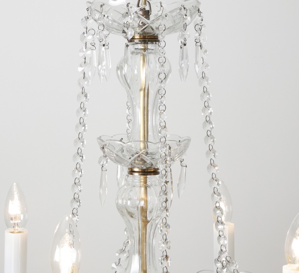 Georgian Chandelier Belgravia 2 tiers, Large