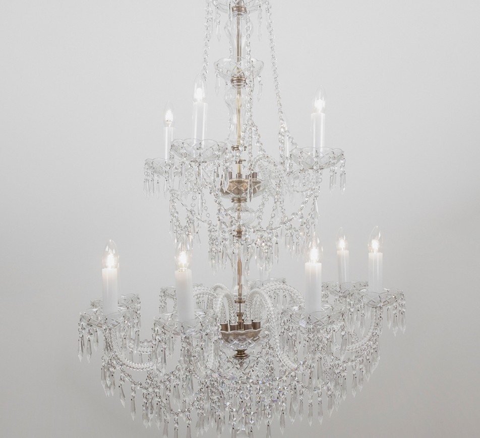 Georgian Chandelier Belgravia 2 tiers, Large