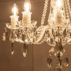 Charlton Crystal Chandelier; 8 arms