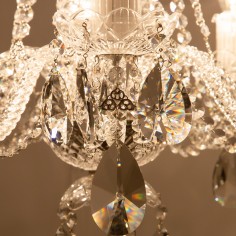 Charlton Crystal Chandelier; 8 arms