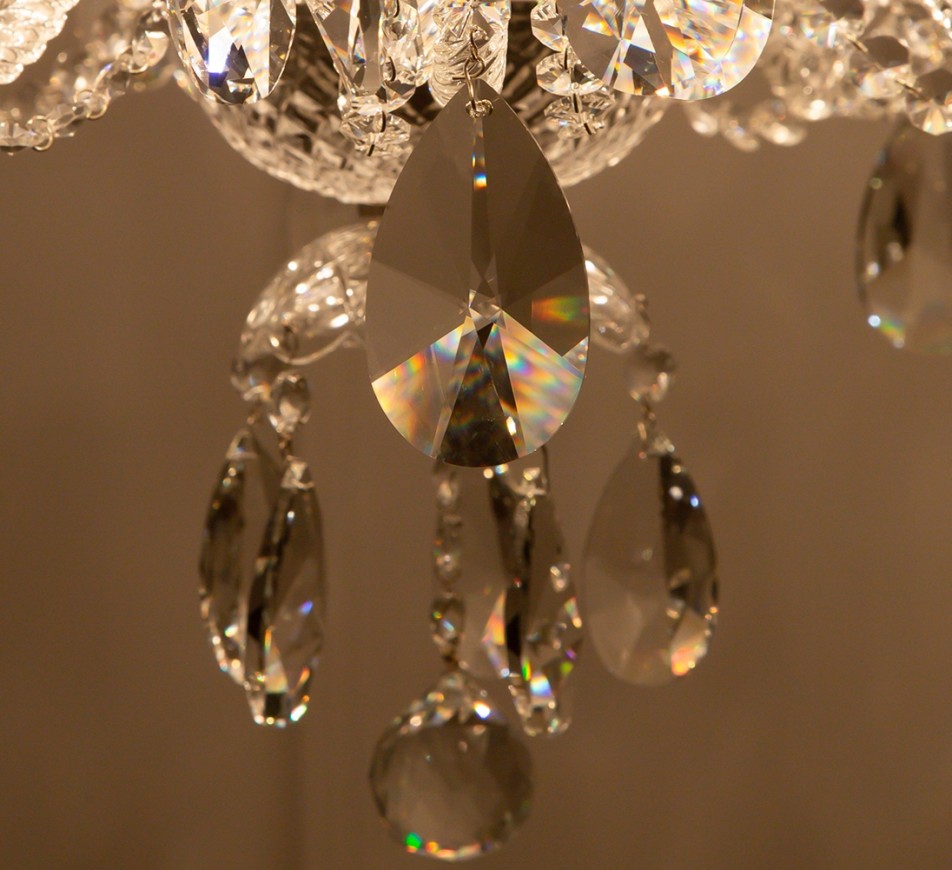 Charlton Crystal Chandelier; 8 arms