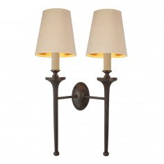 Granham Twin Wall Sconce with Shades