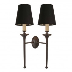 Granham Twin Wall Sconce with Shades