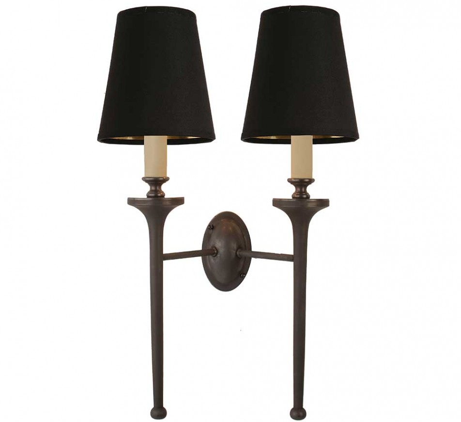 Granham Twin Wall Sconce with Shades