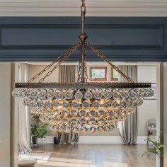 Clarence Round Chandelier 5 rings